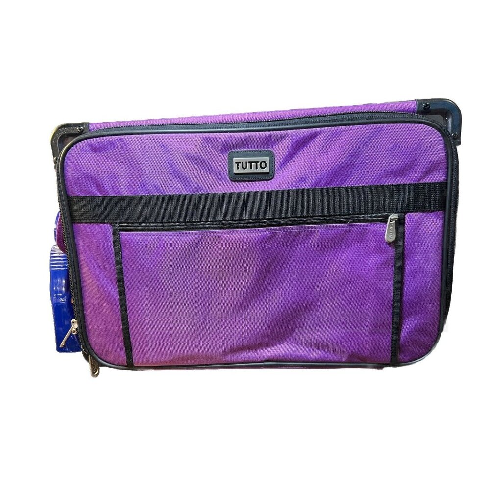 Tutto 1XL Purple Luggage Bag Machine On Wheels #522CF-P